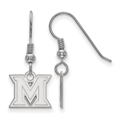 Miami University RedHawks XS Dangle Earrings in Sterling Silver 2.03 gr