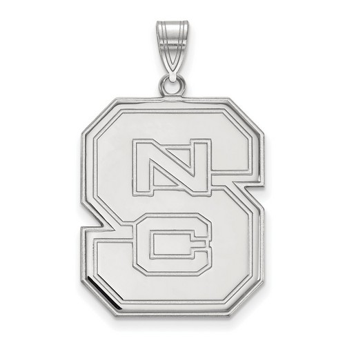 North Carolina State University Wolfpack XL Pendant in Sterling Silver 5.75 gr