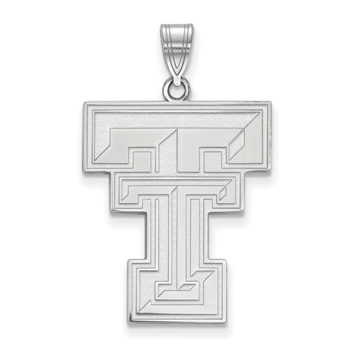 Texas Tech University Red Raiders XL Pendant in Sterling Silver 3.95 gr