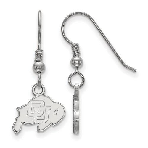 University of Colorado Buffaloes XS Dangle Earrings in Sterling Silver 1.49 gr