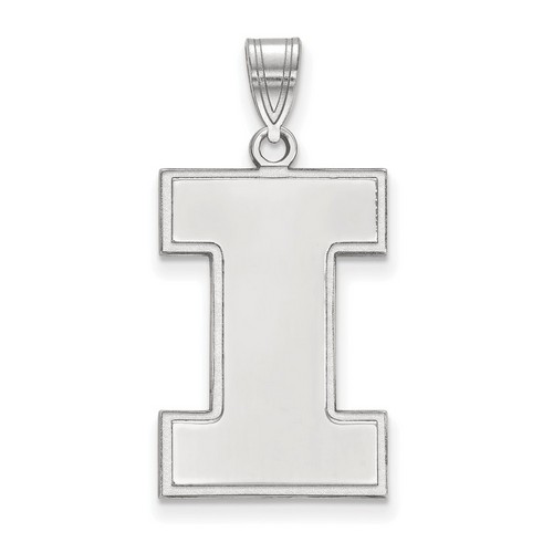 University of Illinois Fighting Illini XL Pendant in Sterling Silver 3.09 gr