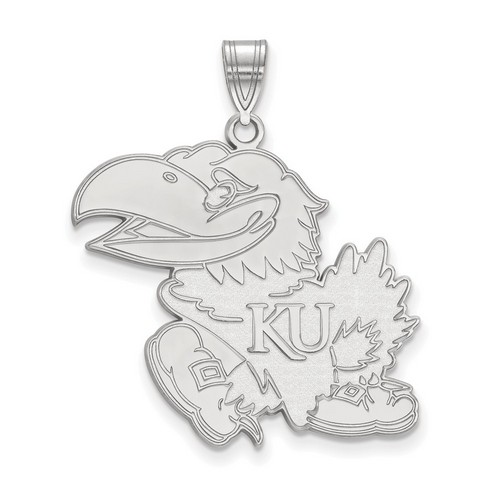 University of Kansas Jayhawks XL Pendant in Sterling Silver 4.68 gr