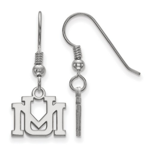 University of Montana Grizzlies XS Dangle Earrings in Sterling Silver 1.47 gr