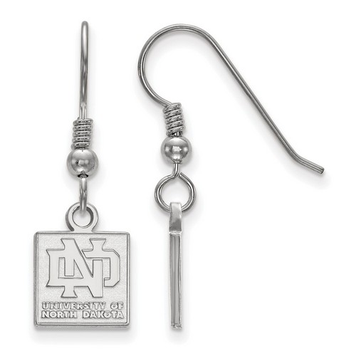 University of North Dakota Fighting Hawks Sterling Silver Dangle Earrings 1.54gr