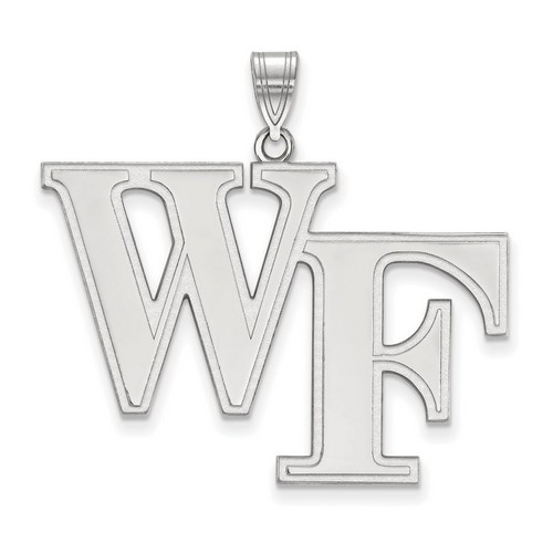 Wake Forest University Demon Deacons XL Pendant in Sterling Silver 4.92 gr