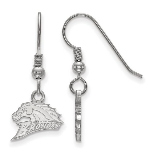 Western Michigan University Broncos XS Dangle Earrings in Sterling Silver