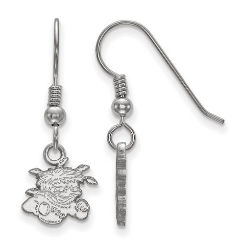 Wichita State University Shockers XS Dangle Earrings in Sterling Silver 1.10 gr