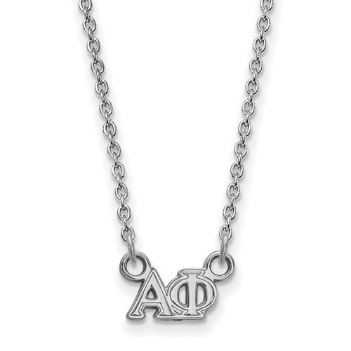 Alpha Phi Sorority XS Pendant Necklace in Sterling Silver 2.54 gr
