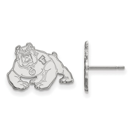 CalState Fresno Bulldogs Small Post Earrings in Sterling Silver 2.27 gr