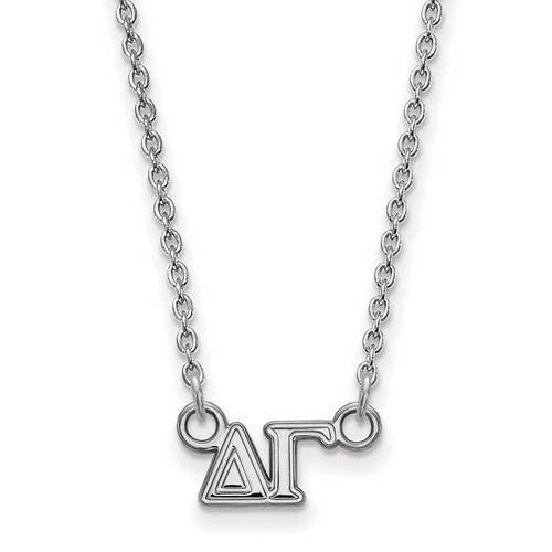 Delta Gamma Sorority XS Pendant Necklace in Sterling Silver 2.54 gr
