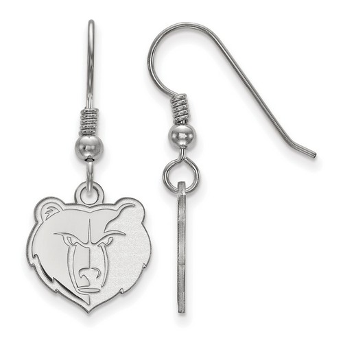 Memphis Grizzlies Small Dangle Earrings in Sterling Silver 2.11 gr