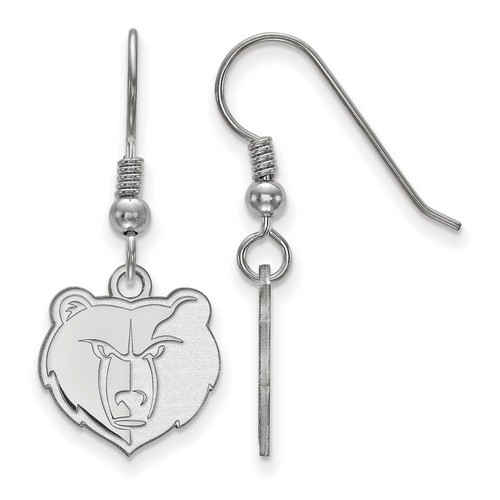 Memphis Grizzlies Small Dangle Earrings in Sterling Silver 2.11 gr