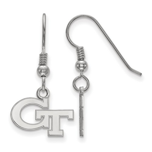 Georgia Tech Yellow Jackets XS Dangle Earrings in Sterling Silver 1.52 gr