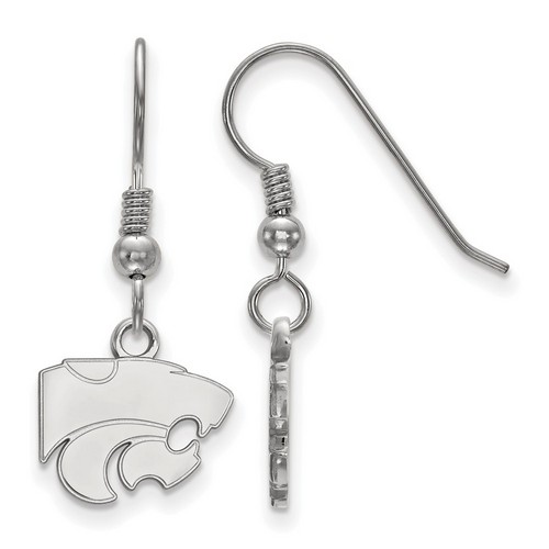 Kansas State University Wildcats XS Dangle Earrings in Sterling Silver 2.02 gr