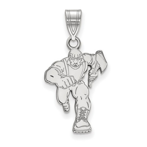 Northern Arizona University Lumberjacks Large Pendant in Sterling Silver 1.66 gr