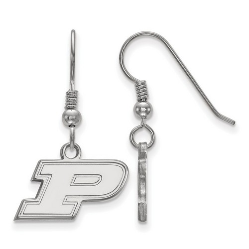 Purdue University Boilermakers XS Dangle Earrings in Sterling Silver 2.11 gr