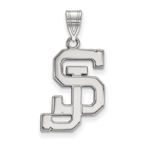 San Jose State University Spartans Large Pendant in Sterling Silver 1.95 gr