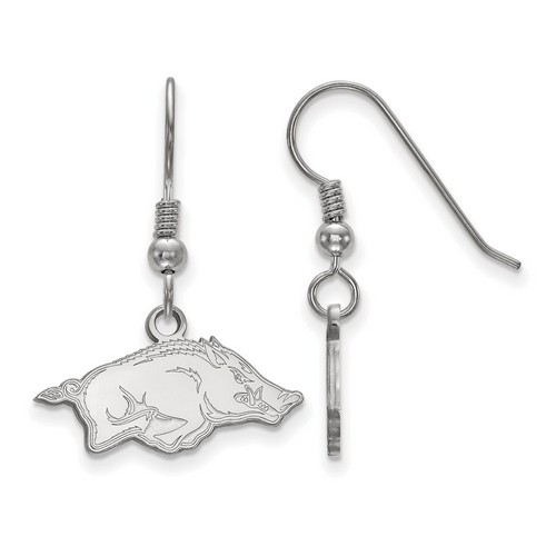 University of Arkansas Razorbacks XS Dangle Earrings in Sterling Silver 2.12 gr