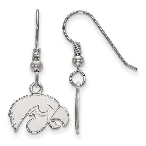 University of Iowa Hawkeyes XS Dangle Earrings in Sterling Silver 1.82 gr