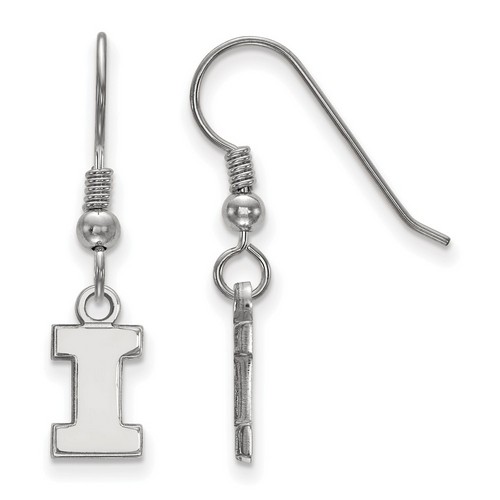 University of Illinois Fighting Illini Sterling Silver Dangle Earrings 1.18 gr