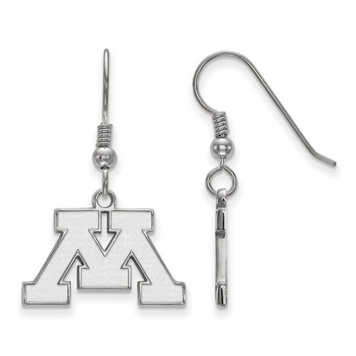 University of Minnesota Golden Gophers Sterling Silver Dangle Earrings 2.37 gr