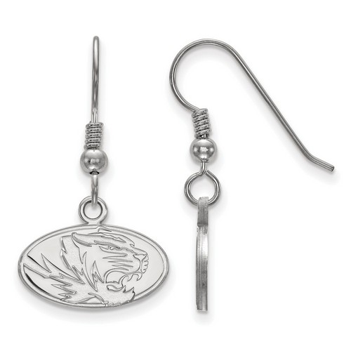 University of Missouri Tigers XS Dangle Earrings in Sterling Silver 2.21 gr
