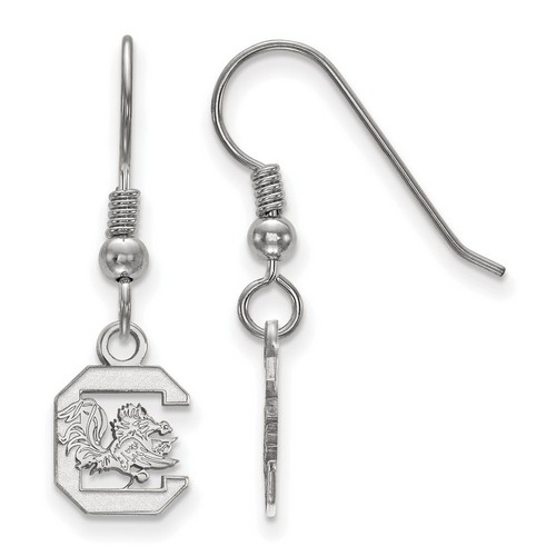 University of South Carolina Gamecocks XS Dangle Earrings in Sterling Silver