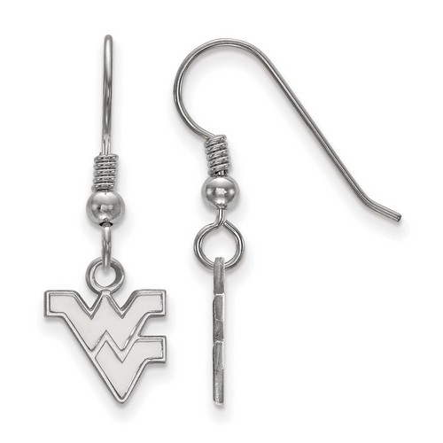 West Virginia University Mountaineers XS Dangle Earrings in Sterling Silver