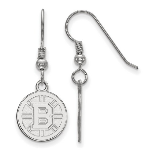 Boston Bruins Small Dangle Earrings in Sterling Silver 2.23 gr