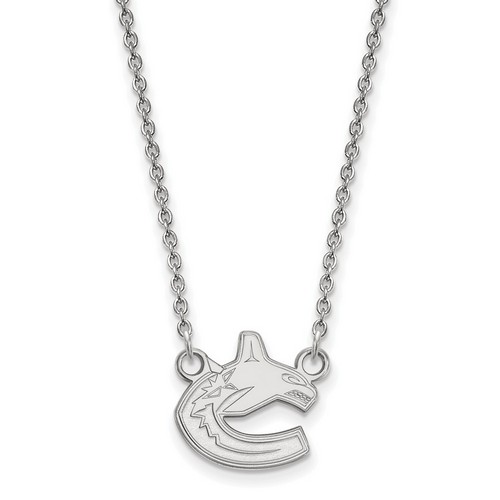 Vancouver Canucks Small Pendant Necklace in Sterling Silver 2.91 gr