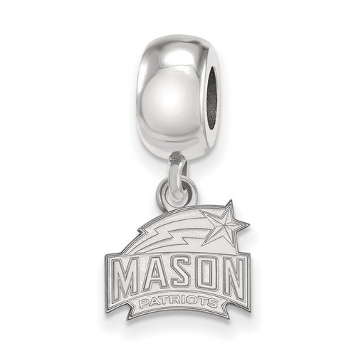 George Mason University Patriots XS Dangle Bead Charm in Sterling Silver 3.18 gr