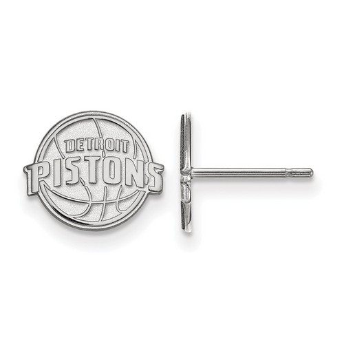 Detroit Pistons XS Post Earrings in Sterling Silver 1.25 gr