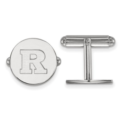 Rutgers University Scarlet Knights Cuff Link in Sterling Silver 7.20 gr