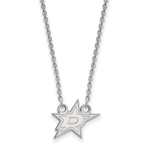 Dallas Stars Small Pendant Necklace in Sterling Silver 2.67 gr