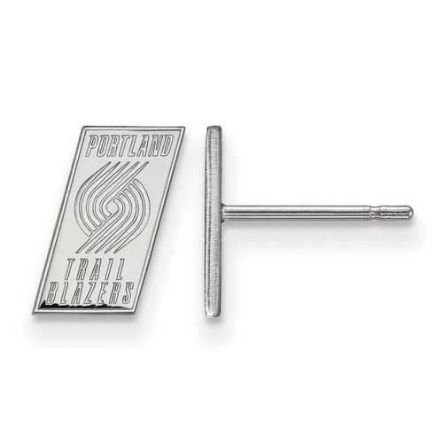 Portland Trail Blazers XS Post Earrings in Sterling Silver 0.97 gr