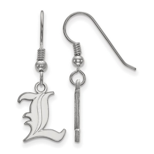 University of Louisville Cardinals Small Sterling Silver Dangle Earrings 1.42 gr