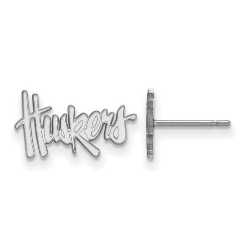 University of Nebraska Cornhuskers XS Post Earrings in Sterling Silver 0.90 gr