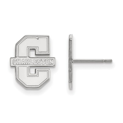 College of Charleston Cougars Small Post Earrings in Sterling Silver 1.58 gr