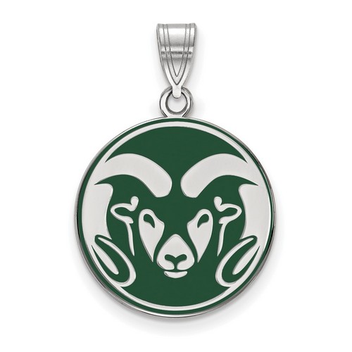 Colorado State University Rams Enameled Large Pendant in Sterling Silver 3.05 gr