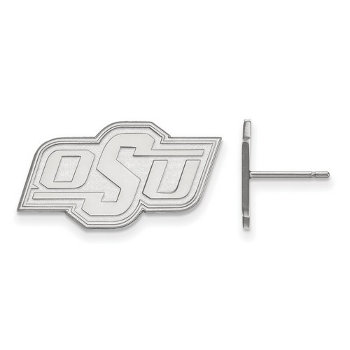Oklahoma State University Cowboys Small Post Earrings in Sterling Silver 3.17 gr