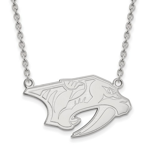 Nashville Predators Large Pendant Necklace in Sterling Silver 7.23 gr