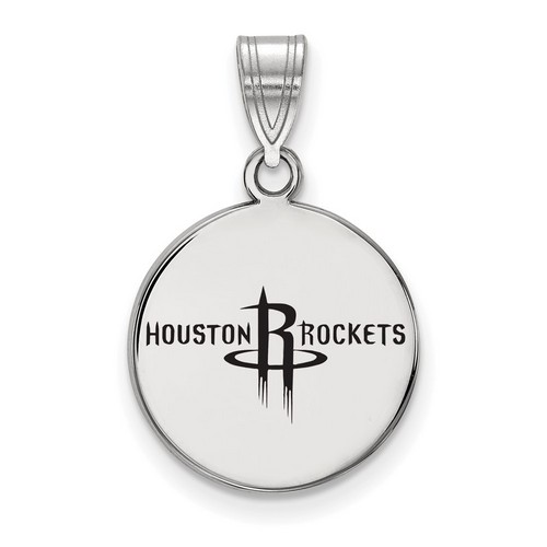 Houston Rockets Medium Disc Pendant in Sterling Silver 2.36 gr