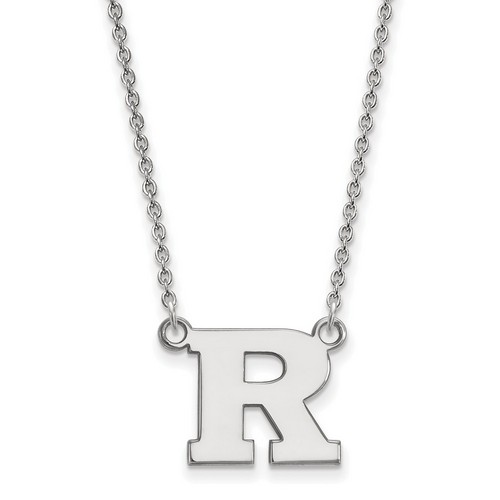 Rutgers University Scarlet Knights Small Sterling Silver Pendant Necklace 3.40gr