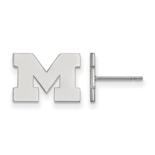 University of Michigan Wolverines XS Post Earrings in Sterling Silver 1.72 gr