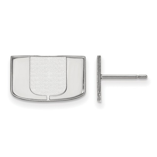University of Miami Hurricanes XS Sterling Silver Post Earrings 1.84 gr