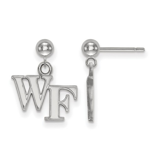 Wake Forest University Demon Deacons Dangle Ball Earrings in Sterling Silver