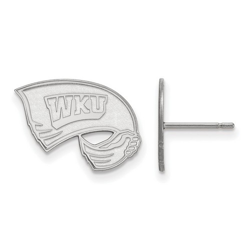 Western Kentucky University Hilltoppers Small Post Earrings in Sterling Silver