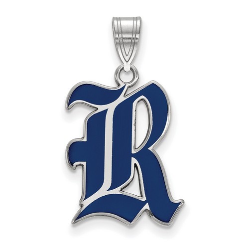Rice University Owls Large Pendant in Sterling Silver 1.94 gr