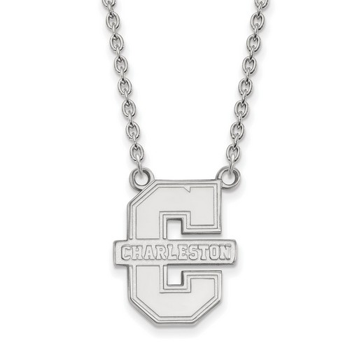 College of Charleston Cougars Large Pendant Necklace in Sterling Silver 5.68 gr