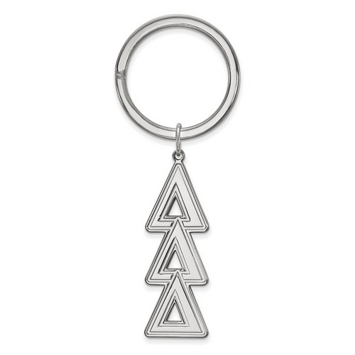 Delta Delta Delta Sorority Key Chain in Sterling Silver 11.64 gr